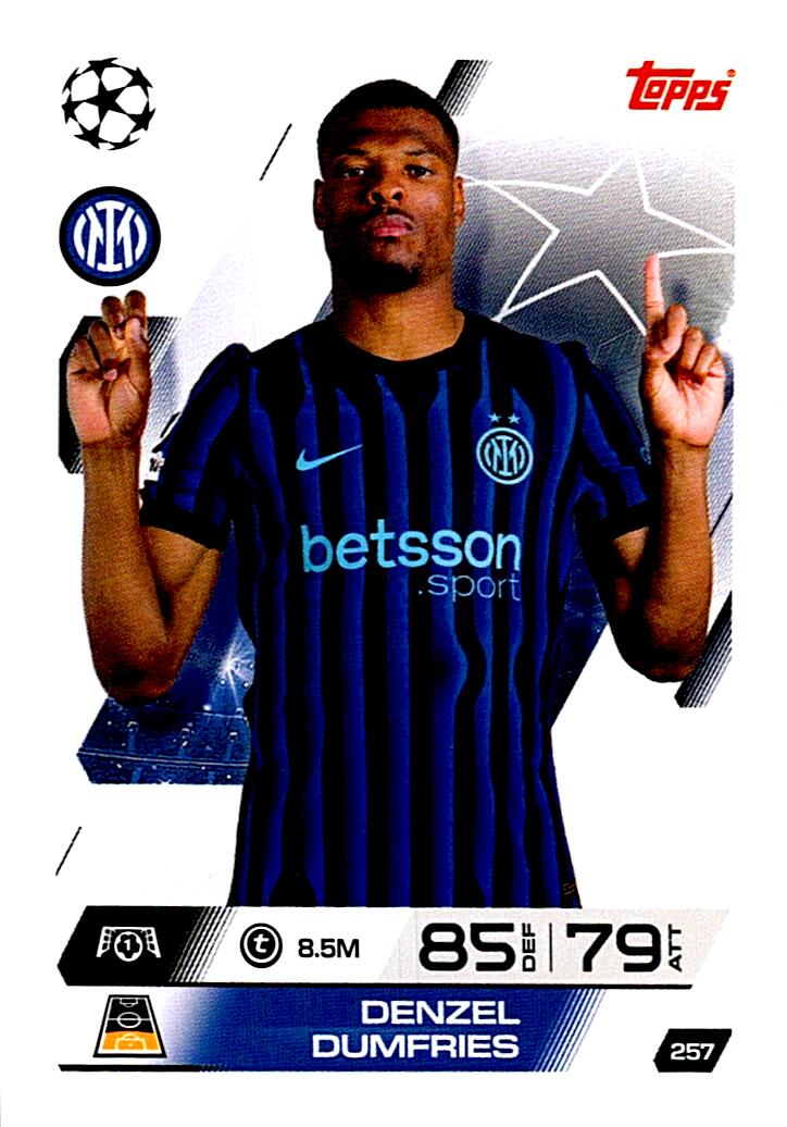 MATCH ATTAX CHAMPIONS LEAGUE 2025/2026 DENZEL DUMFRIES Nº257