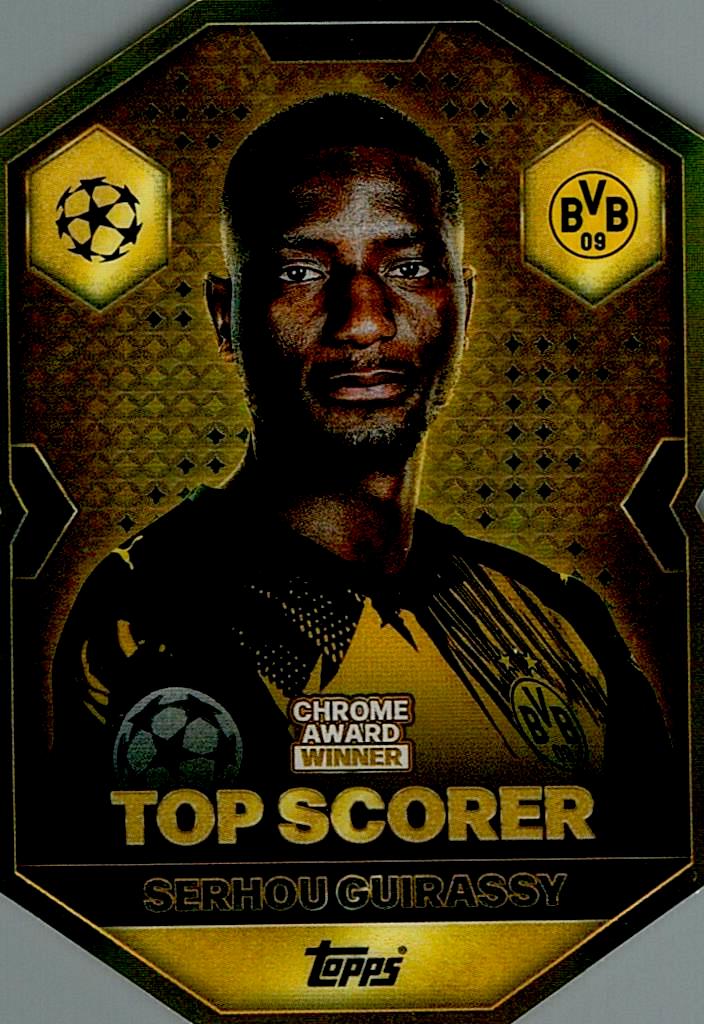 MATCH ATTAX CHAMPIONS LEAGUE 2025/2026 GUIRASSI CHROME AWARD NºCA9