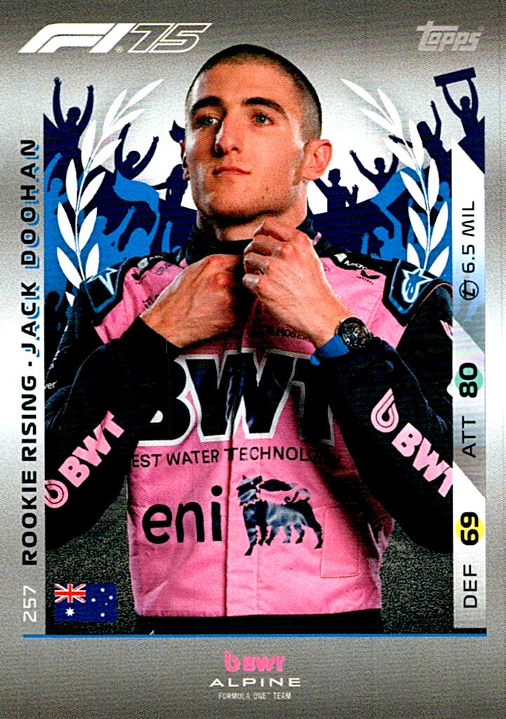 Turbo Attax 2025 ROOKIE RISING JACK DOOHAN nº257