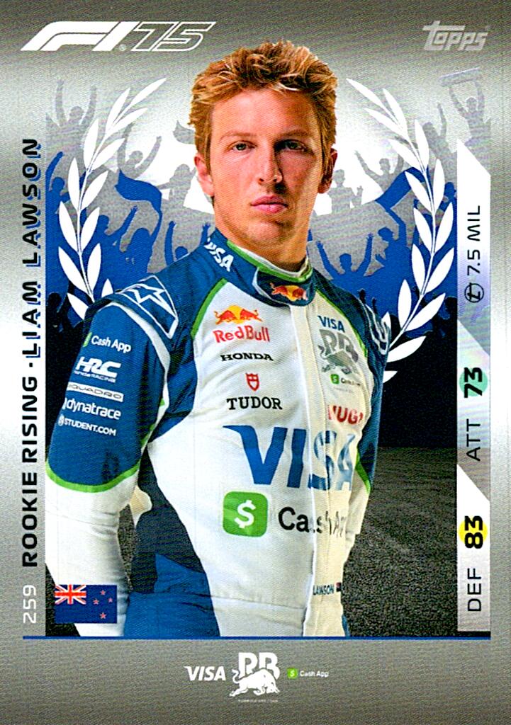 Turbo Attax 2025 ROOKIE RISING LIAM LAWSON nº259