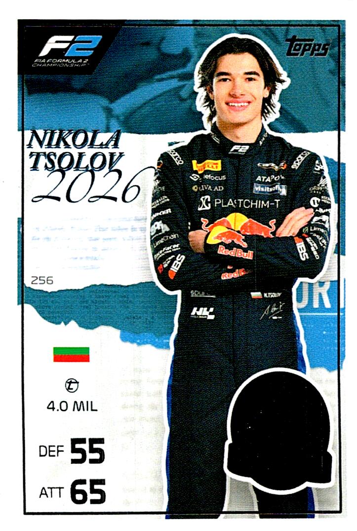 TURBO ATTAX FORMULA 1 2026 NIKOLA TSOLOV Nº256