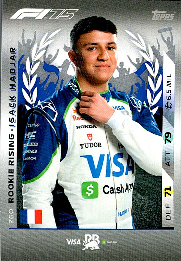 Turbo Attax 2025 ROOKIE RISING ISACK HADJAR nº260