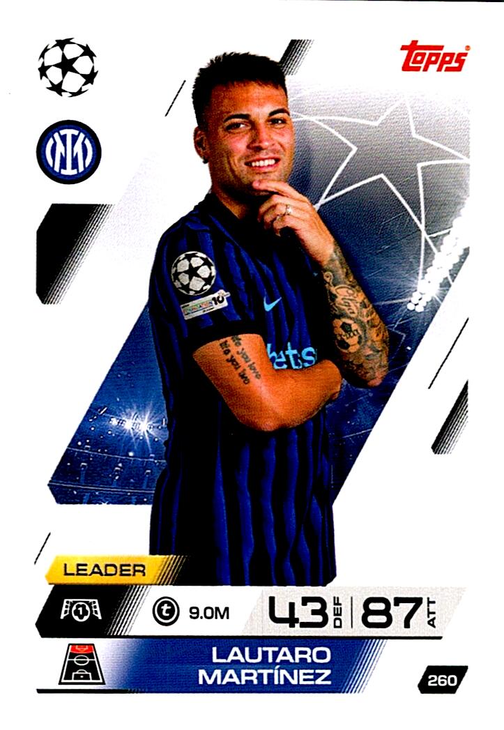 MATCH ATTAX CHAMPIONS LEAGUE 2025/2026 LAUTARO MARTINEZ Nº260