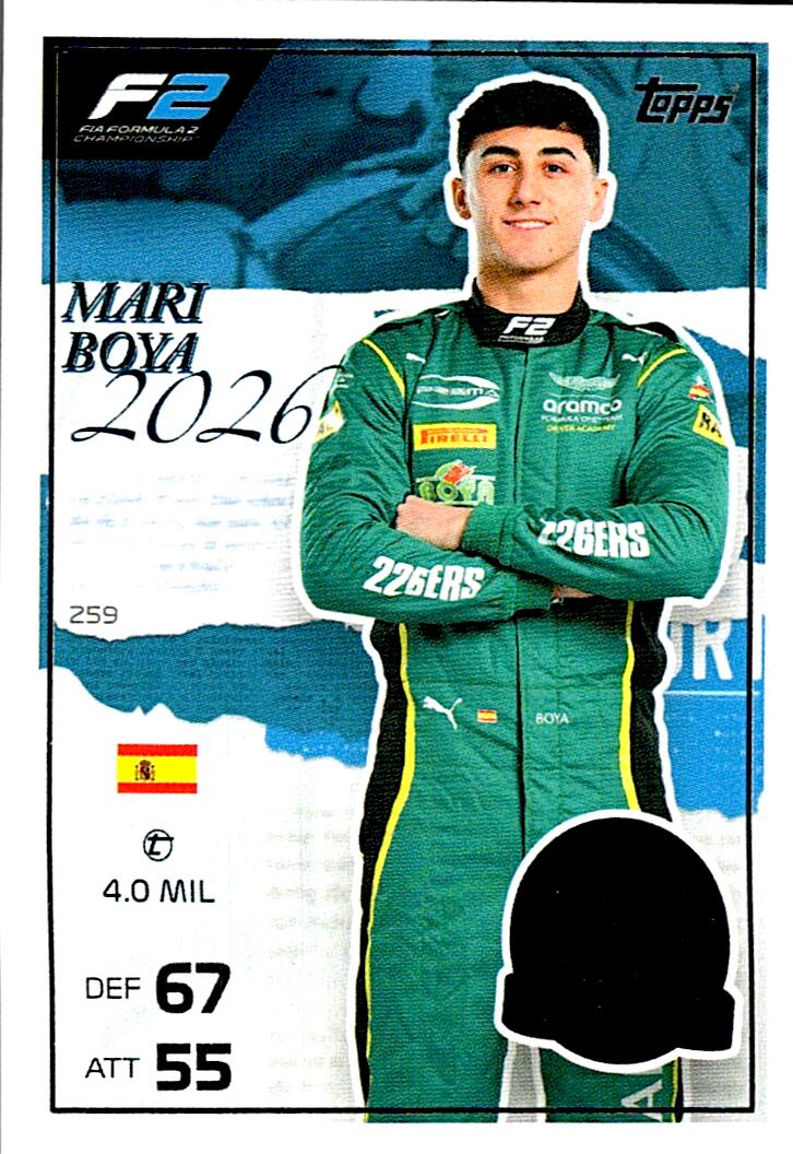 TURBO ATTAX FORMULA 1 2026 MARI BOYA Nº259