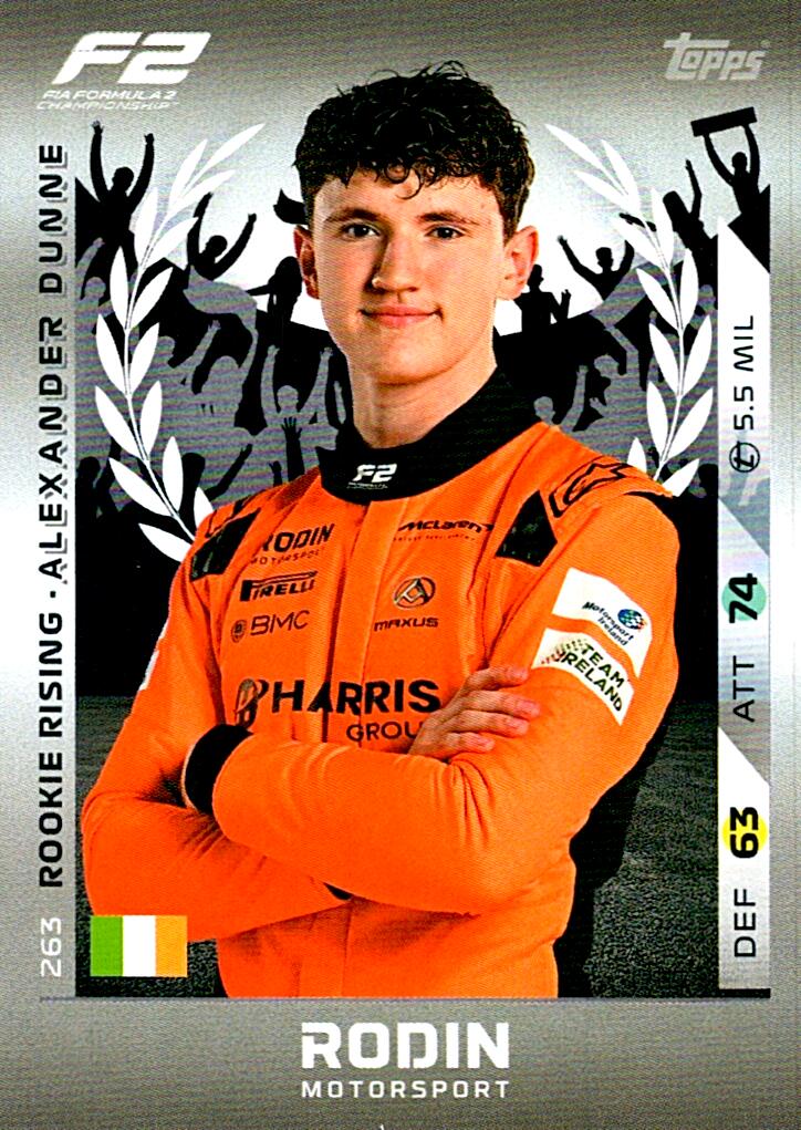 Turbo Attax 2025 ROOKIE RISING ALEXANDER DUNNE nº263