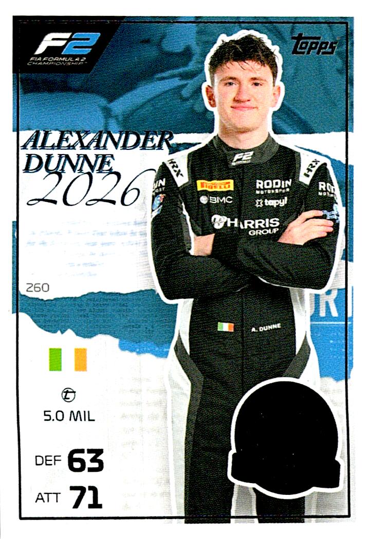 TURBO ATTAX FORMULA 1 2026 ALEXANDER DUNNE Nº260