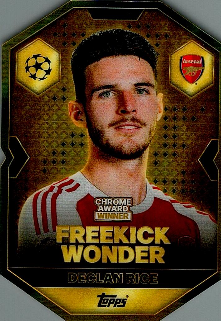 MATCH ATTAX CHAMPIONS LEAGUE 2025/2026 DECLAN RICE CHROME AWARD NºCA14