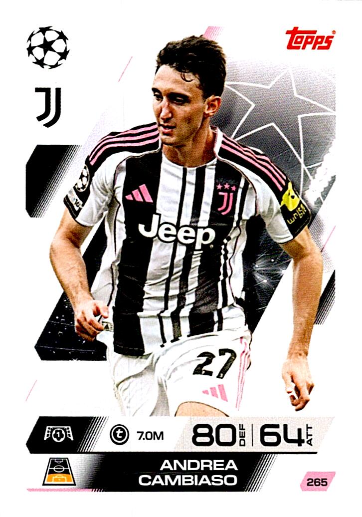MATCH ATTAX CHAMPIONS LEAGUE 2025/2026 ANDREA CAMBIASO Nº265