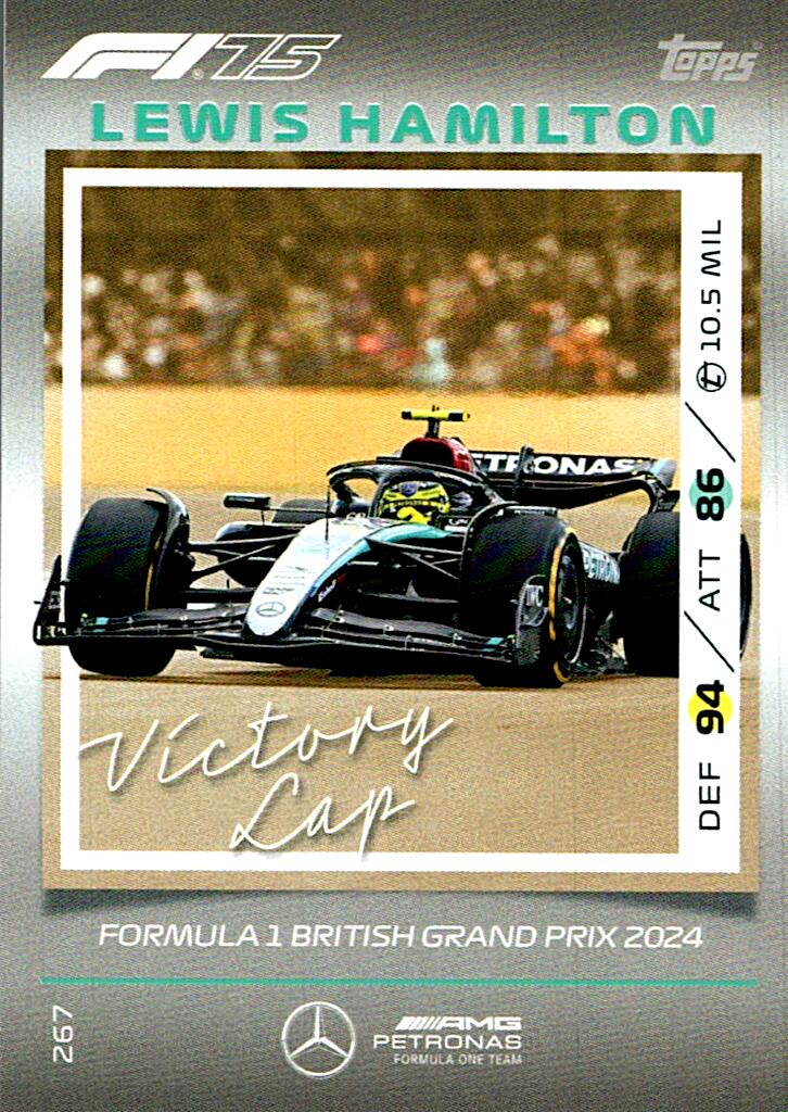 Turbo Attax 2025 VICTORY LAP LEWIS HAMILTON nº267