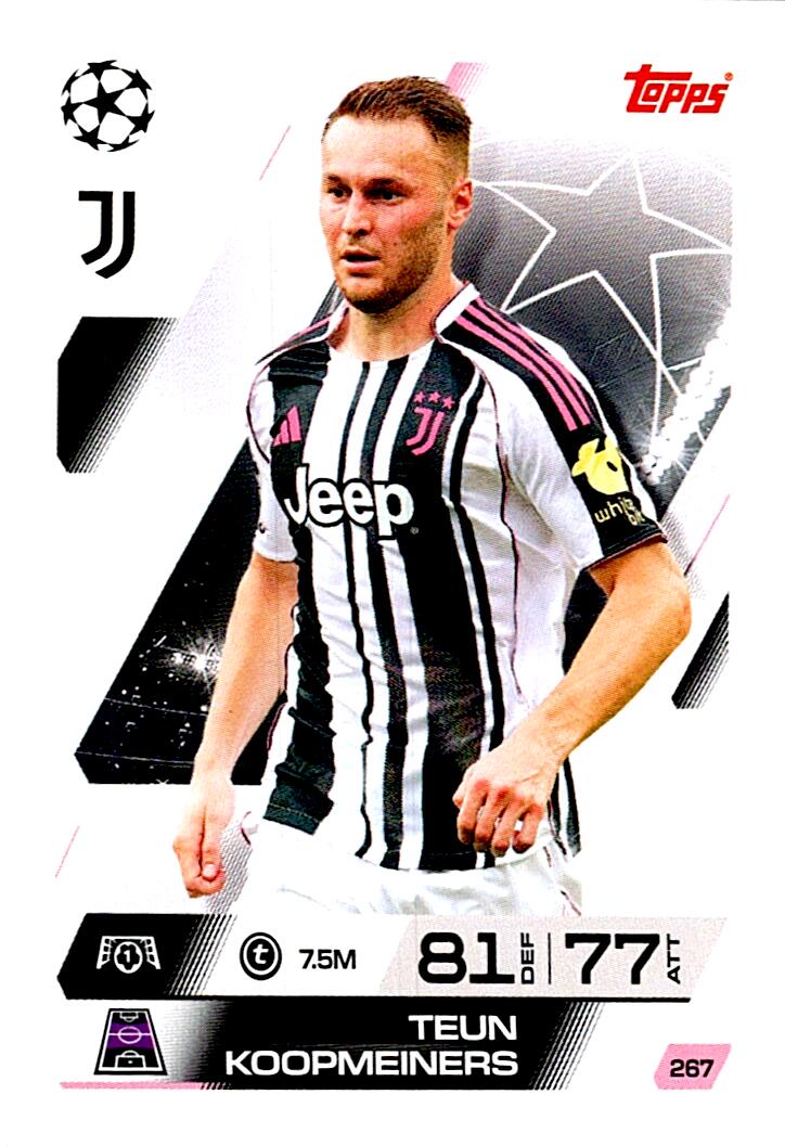 MATCH ATTAX CHAMPIONS LEAGUE 2025/2026 TEUN KOOPMEINERS Nº267
