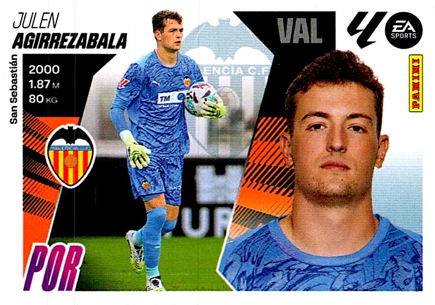 LIGA ESTE 2025/2026 VALENCIA CF AGIRREZABALA Nº4 SEGUNDA EDICION