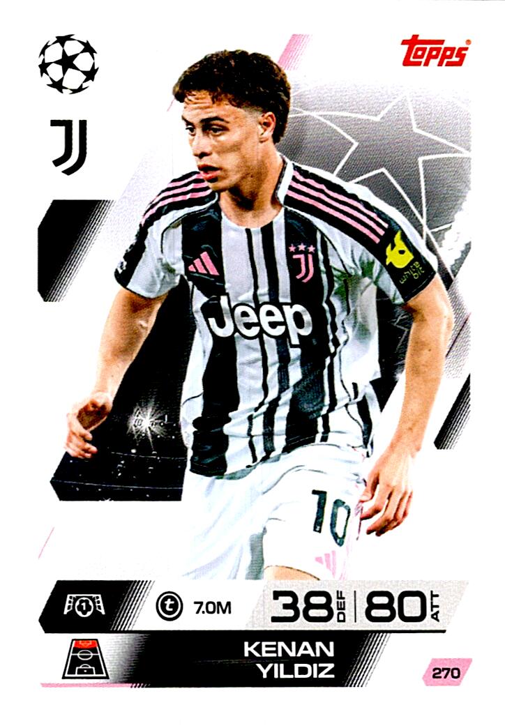 MATCH ATTAX CHAMPIONS LEAGUE 2025/2026 KENAN YILDIZ Nº270