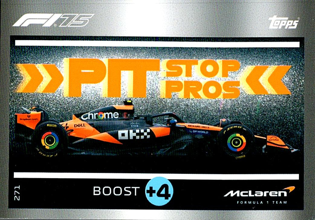 Turbo Attax 2025 PIT STOP PROS MCLAREN nº271