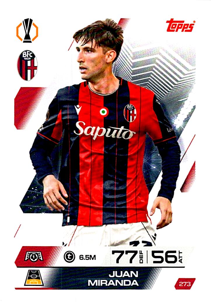 MATCH ATTAX CHAMPIONS LEAGUE 2025/2026 JUAN MIRANDA Nº273