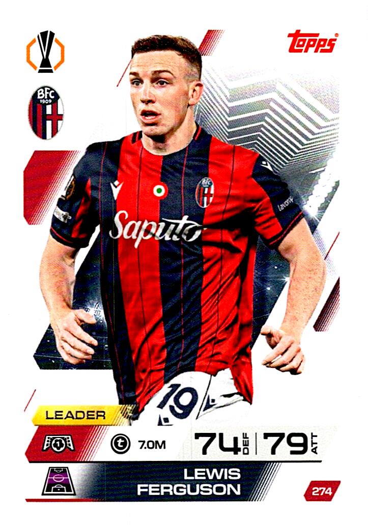 MATCH ATTAX CHAMPIONS LEAGUE 2025/2026 LEWIS FERGUSON Nº274