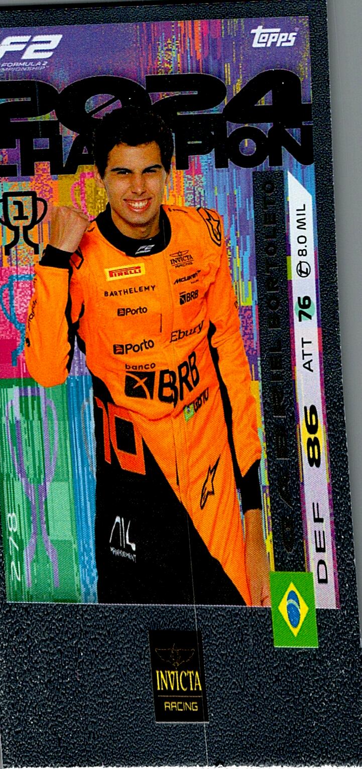 Turbo Attax 2025 2024 CHAMPION GABRIEL BORTOLETO nº278