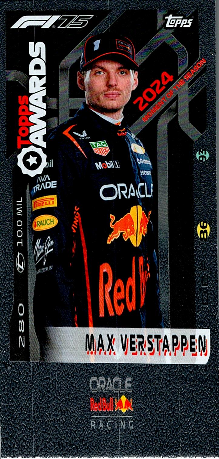 Turbo Attax 2025 TOPPS AWARDS MAX VERSTAPPEN nº280