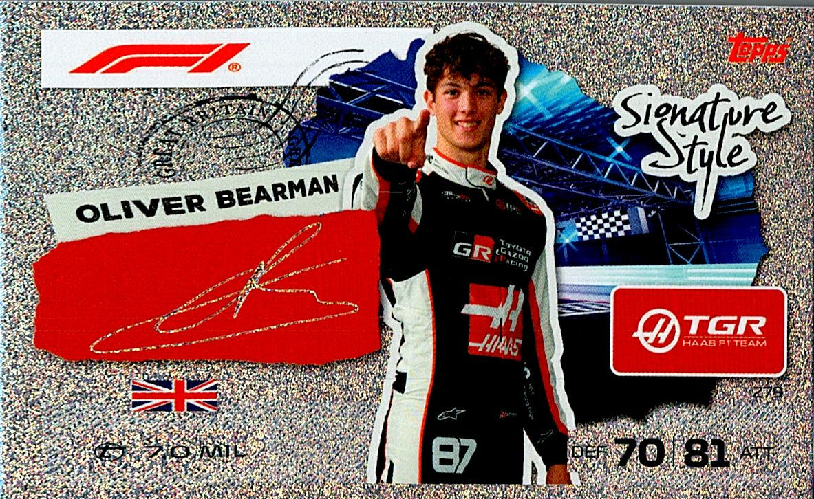 TURBO ATTAX FORMULA 1 2026 OLIVER BEARMAN Nº279