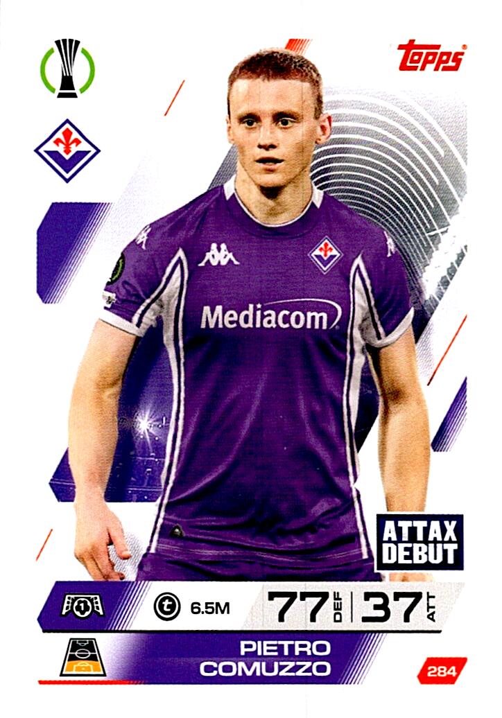 MATCH ATTAX CHAMPIONS LEAGUE 2025/2026 PIETRO COMUZZO Nº284