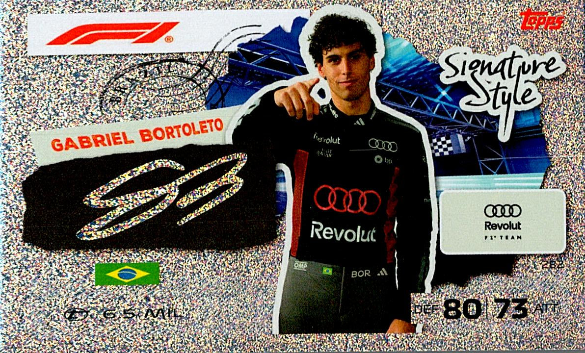 TURBO ATTAX FORMULA 1 2026 GABRIEL BORTOLETO Nº282