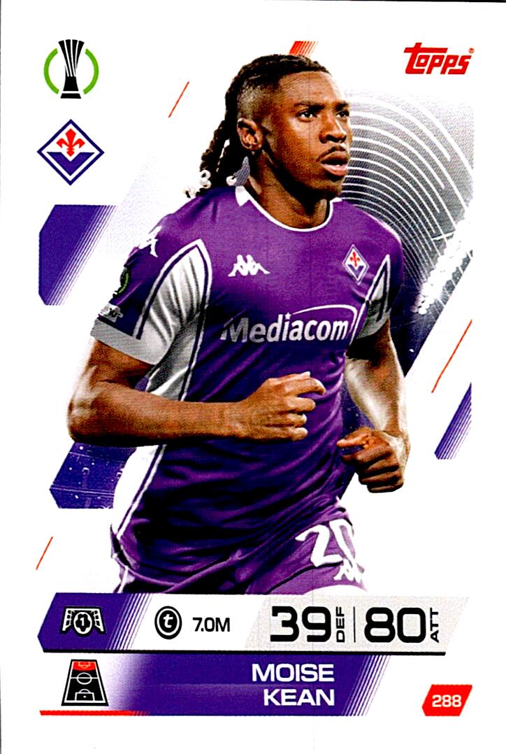 MATCH ATTAX CHAMPIONS LEAGUE 2025/2026 MOISE KEAN Nº288
