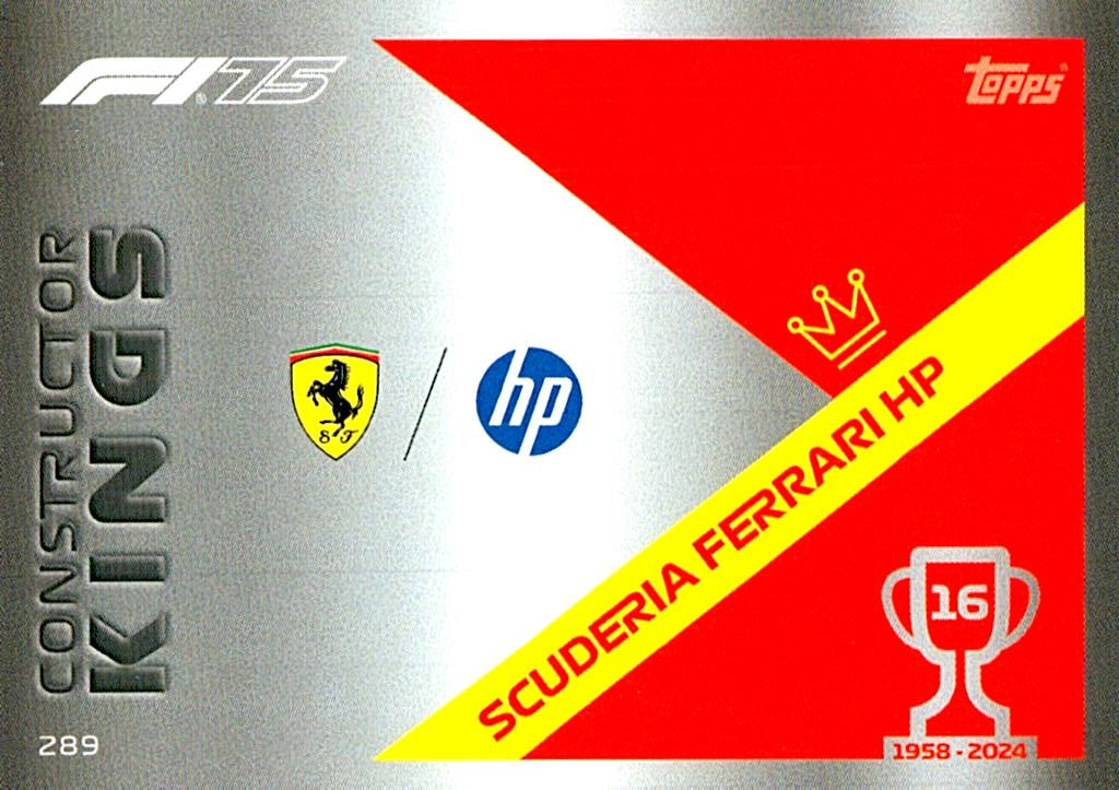 Turbo Attax 2025 CONSTRUCTOR KINGS FERRARI nº289