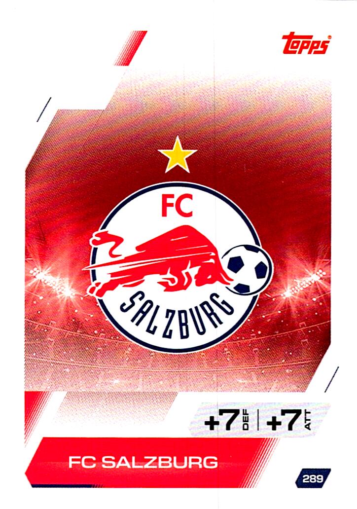 MATCH ATTAX CHAMPIONS LEAGUE 2025/2026 ESCUDO FC SALZBURG Nº289