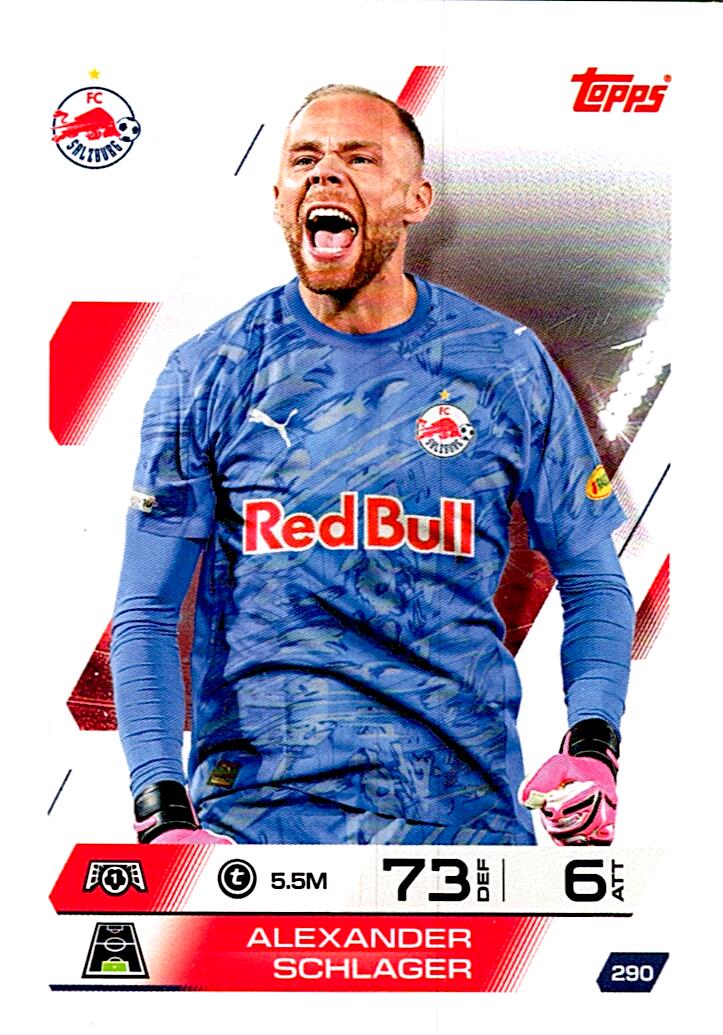 MATCH ATTAX CHAMPIONS LEAGUE 2025/2026 ALEXANDER SCHLAGER Nº290