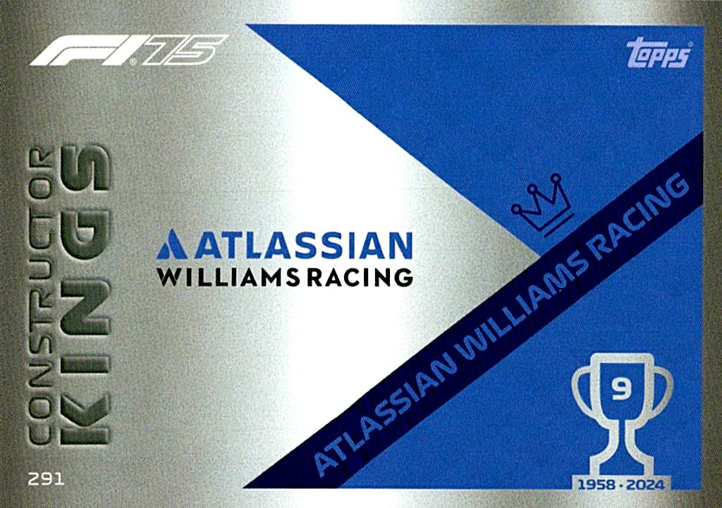 Turbo Attax 2025 CONSTRUCTOR KINGS WILLIAMS nº291