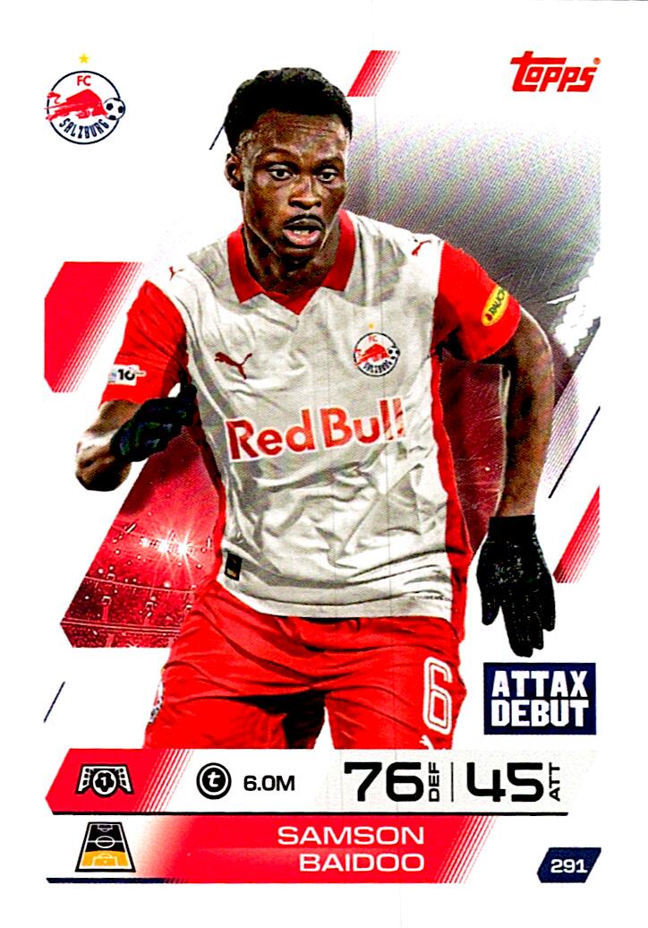 MATCH ATTAX CHAMPIONS LEAGUE 2025/2026 SAMSON BAIDOO Nº291