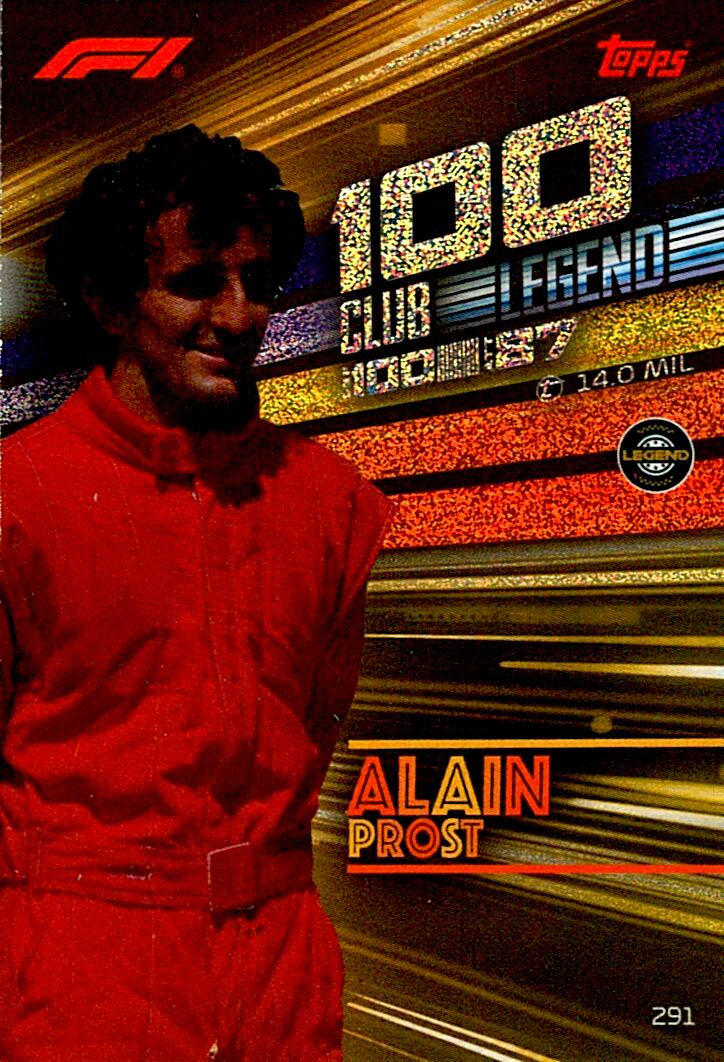 TURBO ATTAX FORMULA 1 2026 ALAIN PROST 100 CLUB Nº291