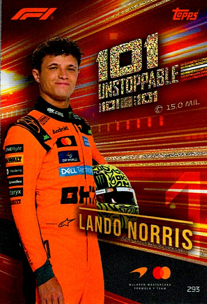 TURBO ATTAX FORMULA 1 2026 LANDO NORRIS 100 CLUB Nº293