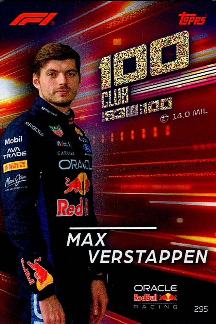 TURBO ATTAX FORMULA 1 2026 MAX VERSTAPPEN 100 CLUB Nº295