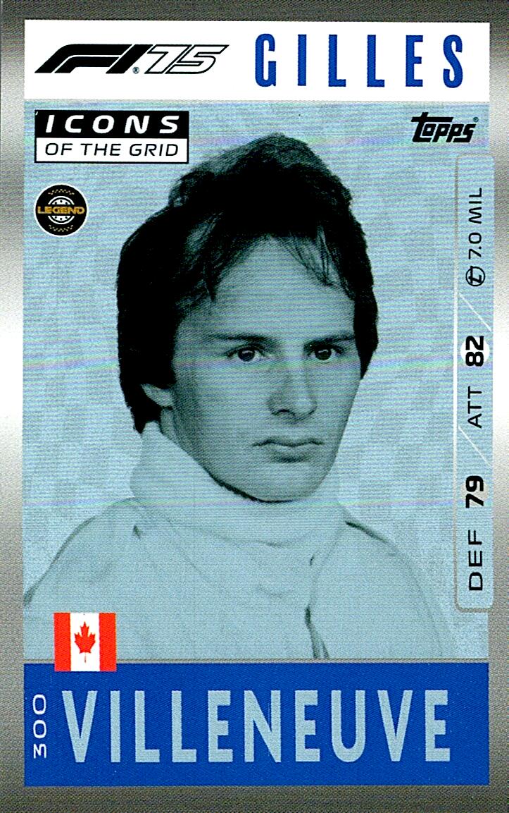 Turbo Attax 2025 GILLES VILLENEUVE nº300