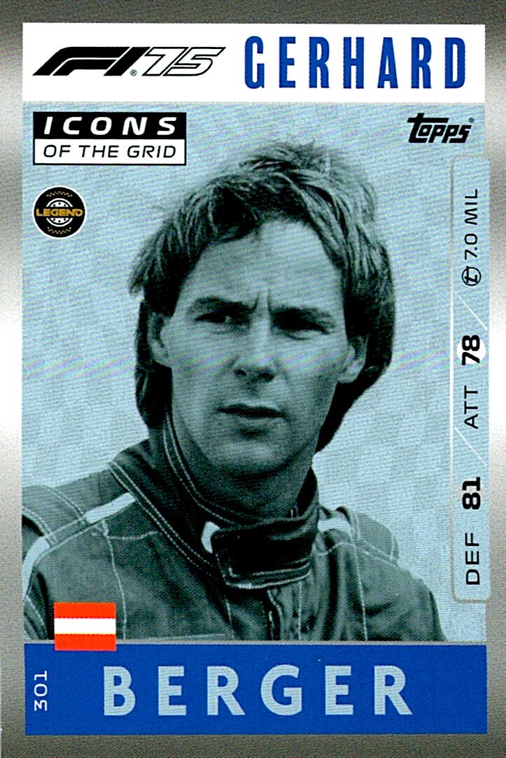 Turbo Attax 2025 GERHARD BERGER nº301