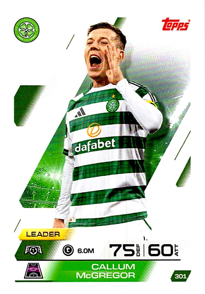 MATCH ATTAX CHAMPIONS LEAGUE 2025/2026 CALLUM McGREGOR Nº301