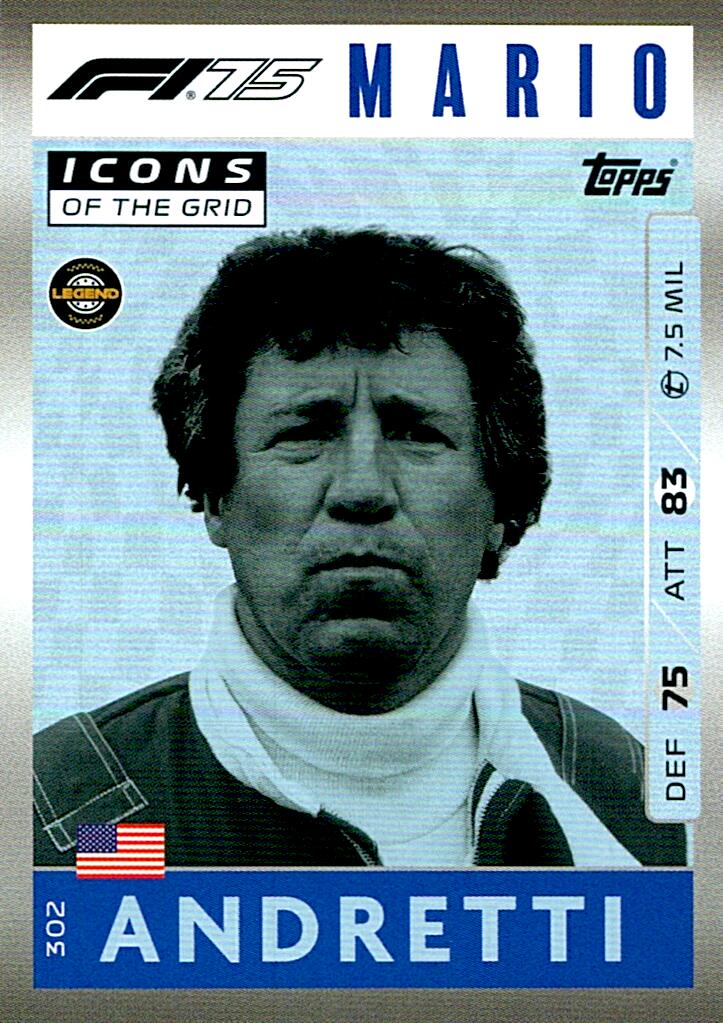 Turbo Attax 2025 MARIO ANDRETTI nº302