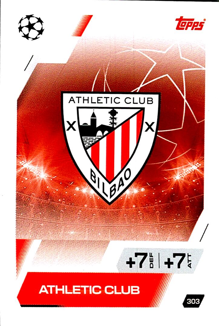 MATCH ATTAX CHAMPIONS LEAGUE 2025/2026 ESCUDO ATHLETIC CLUB Nº303