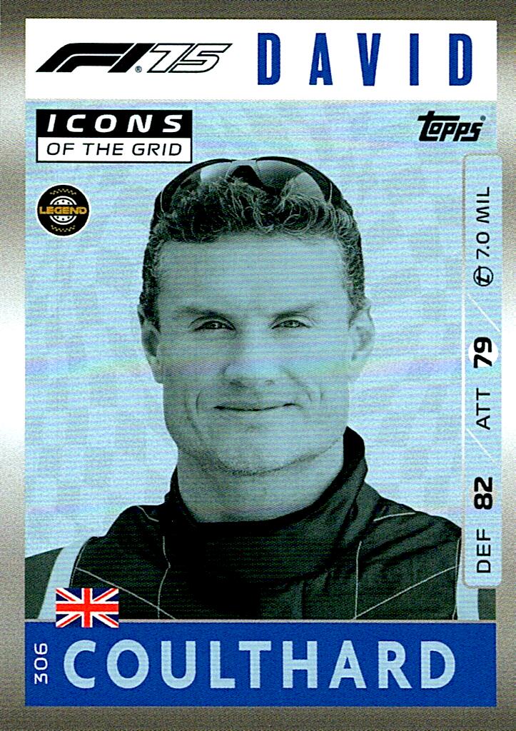 Turbo Attax 2025 DAVID COULTHARD nº306