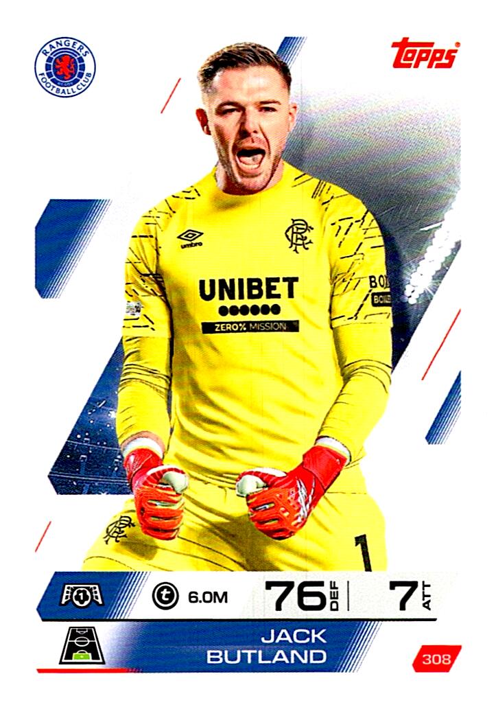 MATCH ATTAX CHAMPIONS LEAGUE 2025/2026 JACK BUTLAND Nº308