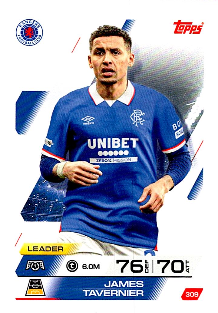 MATCH ATTAX CHAMPIONS LEAGUE 2025/2026 JAMES TAVERNIER Nº309