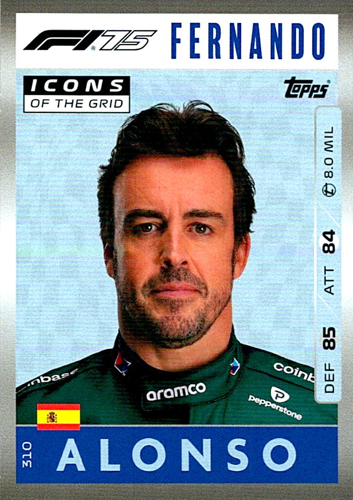Turbo Attax 2025 FERNANDO ALONSO nº310