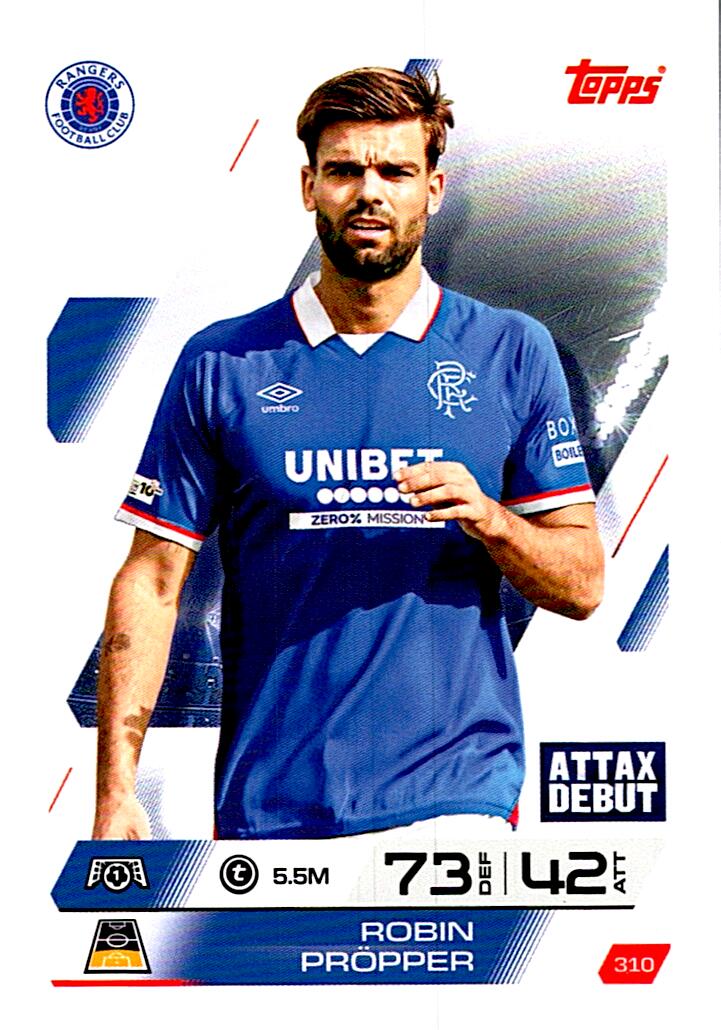 MATCH ATTAX CHAMPIONS LEAGUE 2025/2026 ROBIN PROPPER Nº310