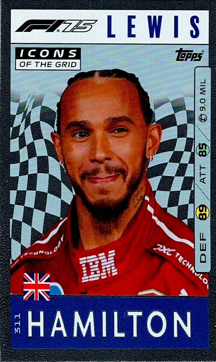 Turbo Attax 2025 LEWIS HAMILTON nº311
