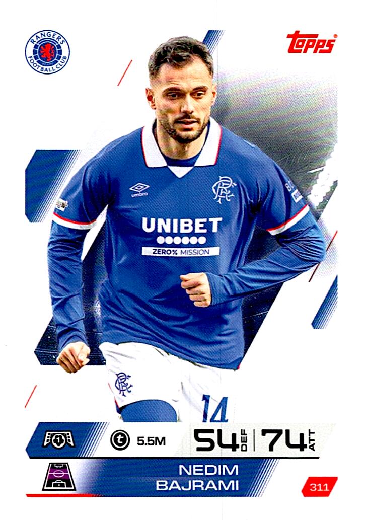 MATCH ATTAX CHAMPIONS LEAGUE 2025/2026 NEDIM BAJRAMI Nº311
