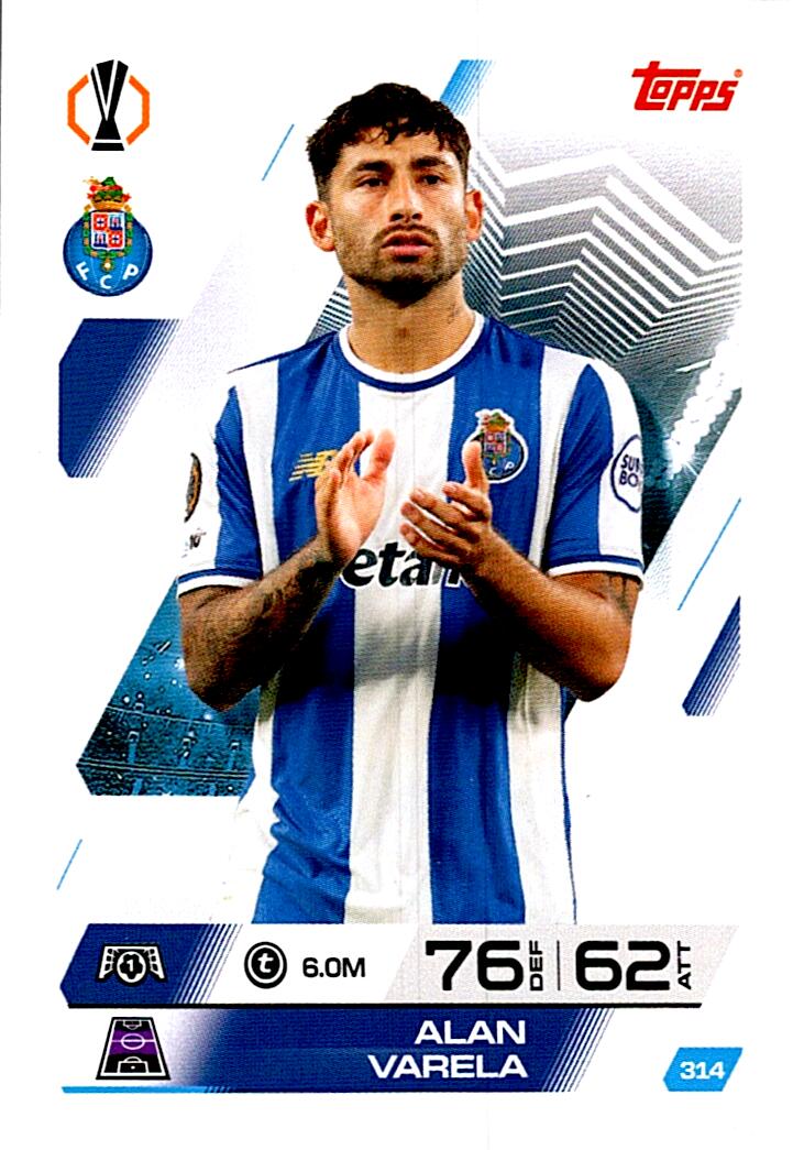 MATCH ATTAX CHAMPIONS LEAGUE 2025/2026 ALAN VARELA Nº314