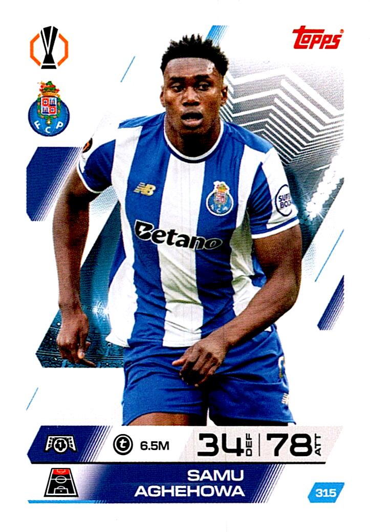 MATCH ATTAX CHAMPIONS LEAGUE 2025/2026 SAMU AGHEHOWA Nº315