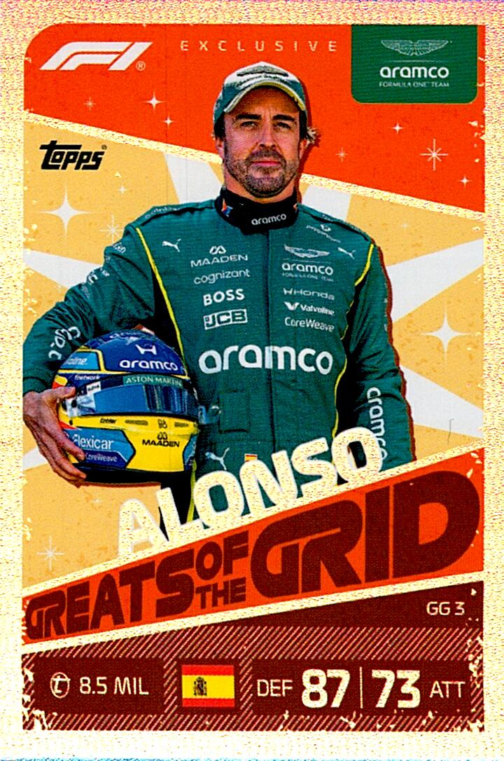 TURBO ATTAX FORMULA 1 2026 FERNANDO ALONSO NºGG3