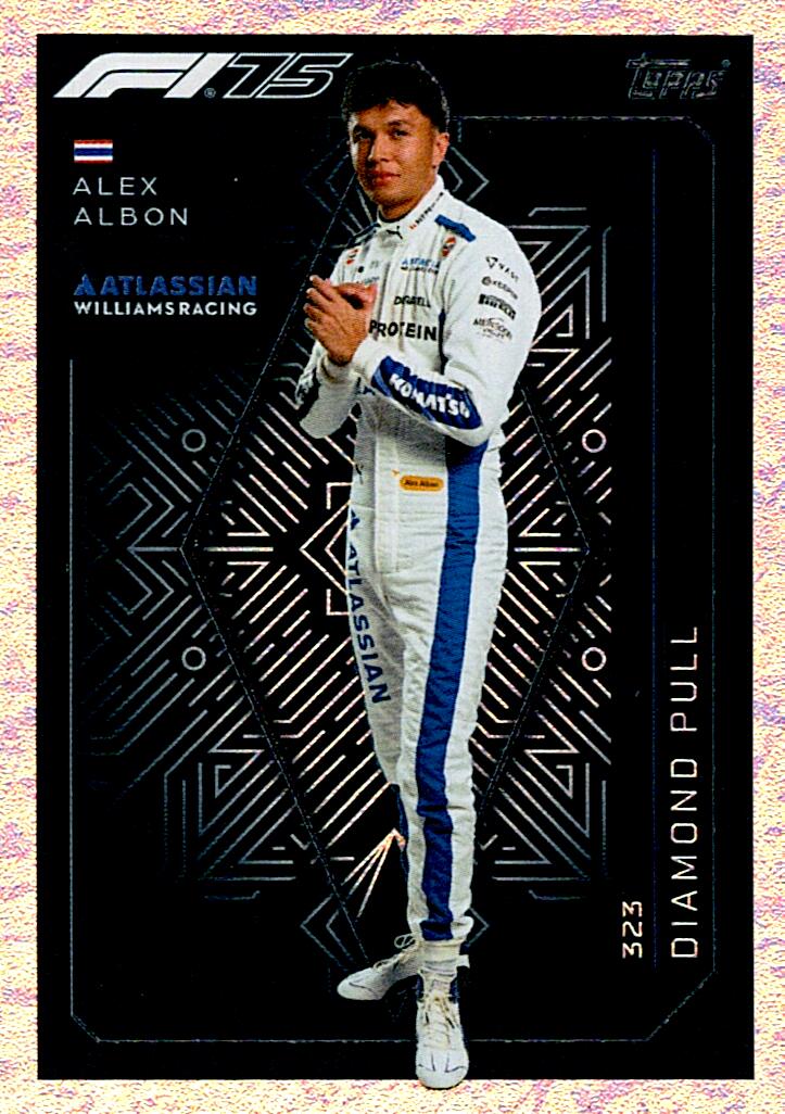 Turbo Attax 2025 DIAMOND PULL ALEX ALBON nº323