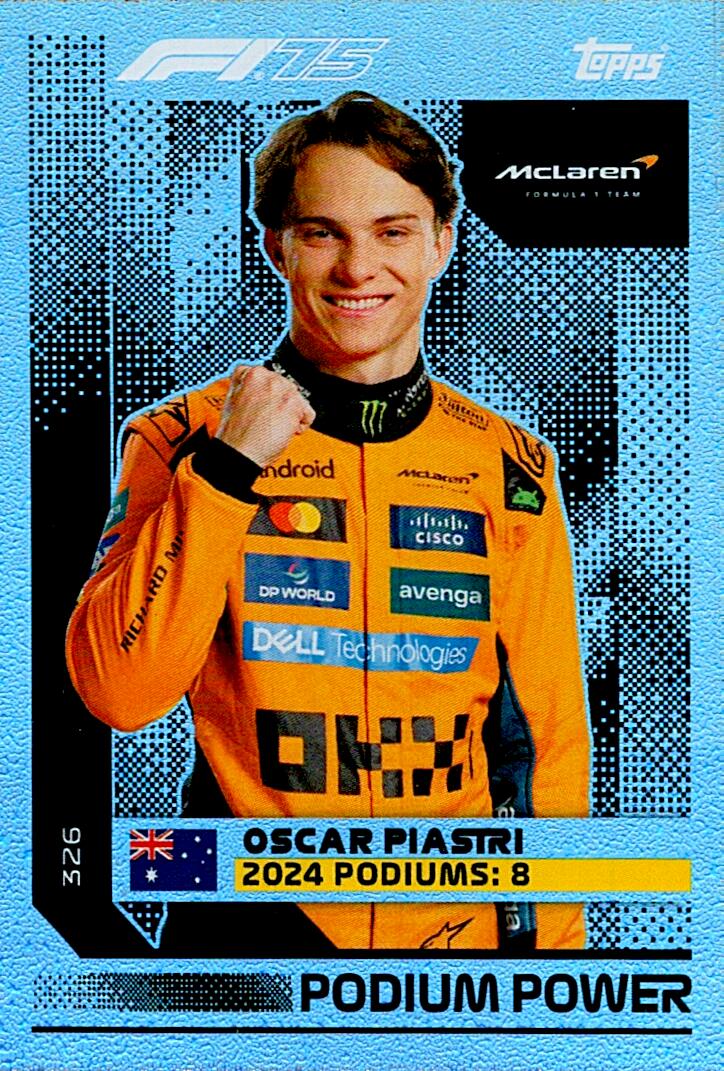 Turbo Attax 2025 PODIUM POWER OSCAR PIASTRI nº326